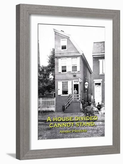 A House Divided Cannot Stand-null-Framed Art Print