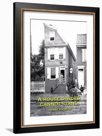 A House Divided Cannot Stand-null-Framed Art Print