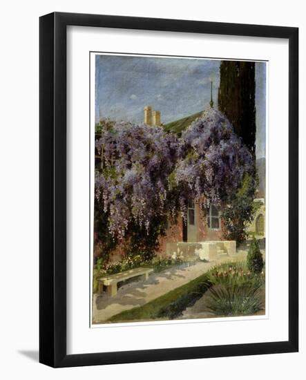 A House Entwined with Wisteria, Late 19th or 20th Century-Mikhail Alisov-Framed Giclee Print