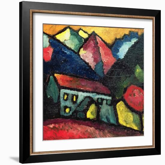 A House in the Mountains, c.1912-Alexej Von Jawlensky-Framed Giclee Print