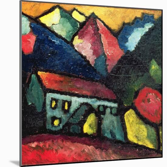 A House in the Mountains, c.1912-Alexej Von Jawlensky-Mounted Giclee Print