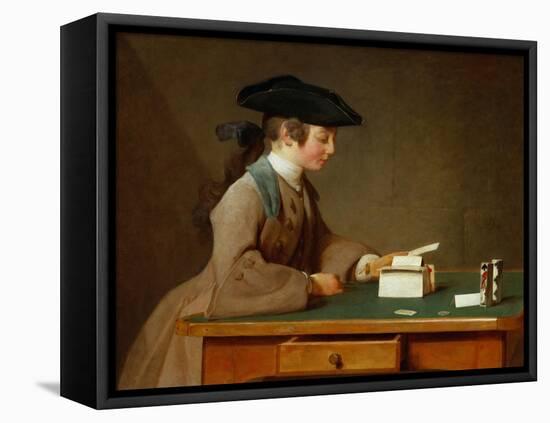A House of Cards, 1737(?)-Jean-Baptiste Simeon Chardin-Framed Premier Image Canvas
