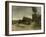 A House with Barn on a Dirt Road on the Moor-Anton Mauve-Framed Art Print