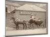 A Huddersfield Horse Cab-null-Mounted Photographic Print