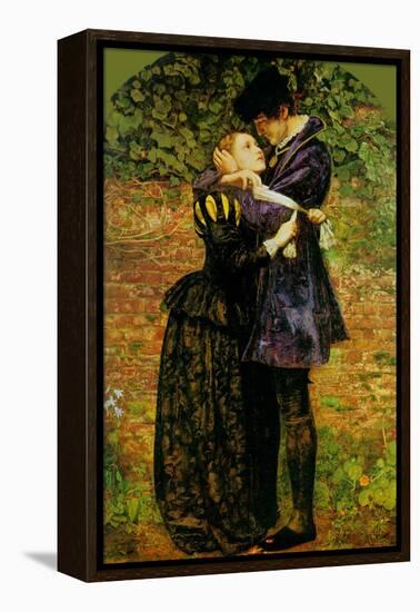 A Huguenot on St. Bartholomew's Day-John Everett Millais-Framed Stretched Canvas