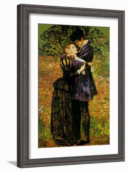 A Huguenot on St. Bartholomew's Day-John Everett Millais-Framed Art Print