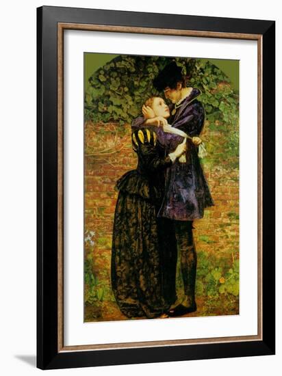 A Huguenot on St. Bartholomew's Day-John Everett Millais-Framed Art Print