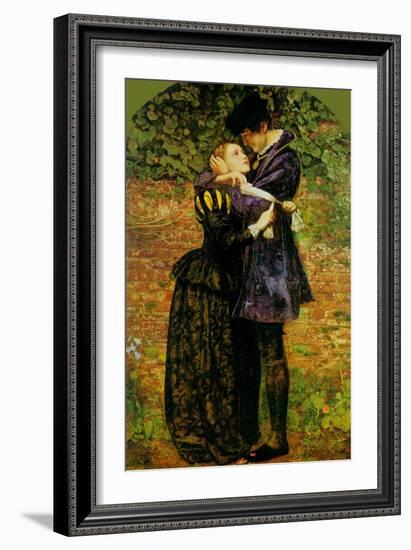 A Huguenot on St. Bartholomew's Day-John Everett Millais-Framed Art Print