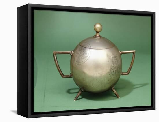 A Hukin and Heath Two-Handled Bowl with Hinged Cover, 1879-Christopher Dresser-Framed Premier Image Canvas