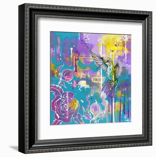 A Hummingbird’s Folly-Sillier than Sally-Framed Art Print