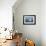 A humpback whale floats on the Silver Bank, Dominican Republic-James White-Framed Photographic Print displayed on a wall