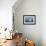 A humpback whale floats on the Silver Bank, Dominican Republic-James White-Framed Photographic Print displayed on a wall