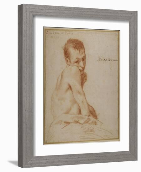 A Hunchback Boy-Annibale Carracci-Framed Giclee Print