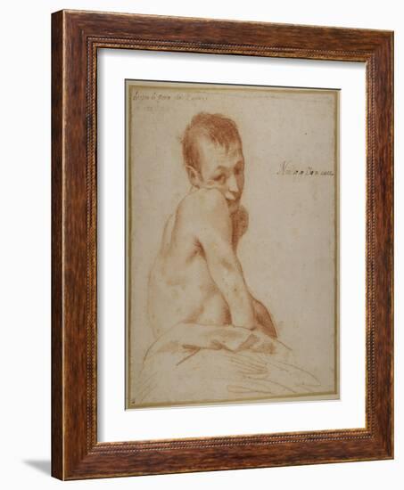 A Hunchback Boy-Annibale Carracci-Framed Giclee Print