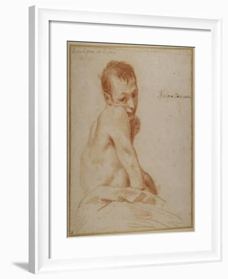 A Hunchback Boy-Annibale Carracci-Framed Giclee Print