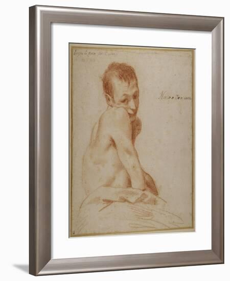 A Hunchback Boy-Annibale Carracci-Framed Giclee Print