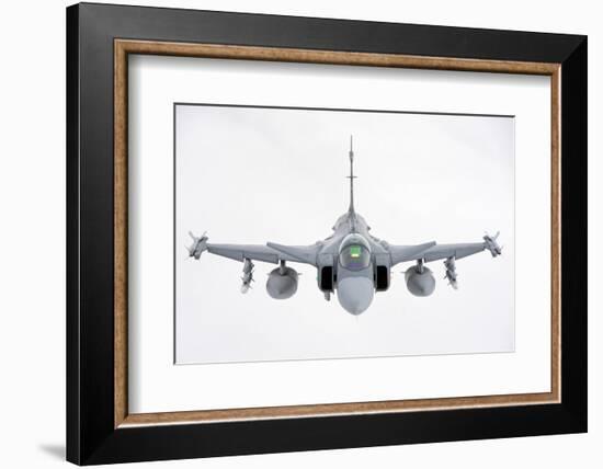 A Hungarian Air Force Jas-39 Gripen over Lithuania-Stocktrek Images-Framed Photographic Print