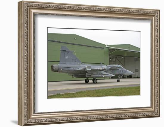 A Hungarian Air Force Jas-39 Gripen-Stocktrek Images-Framed Premium Photographic Print