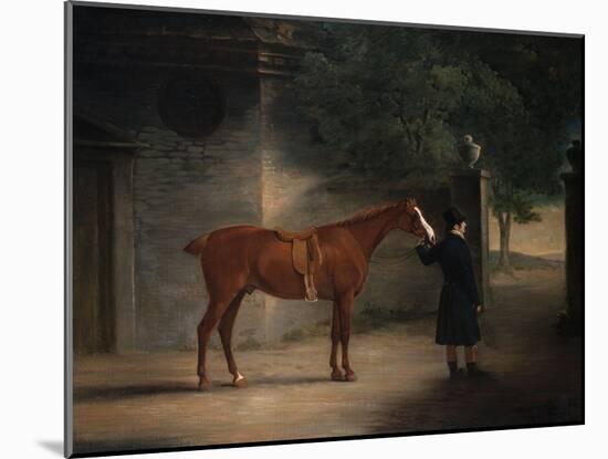 A Hunter and Groom in a Courtyard, 1816-Henry Thomas Alken-Mounted Giclee Print