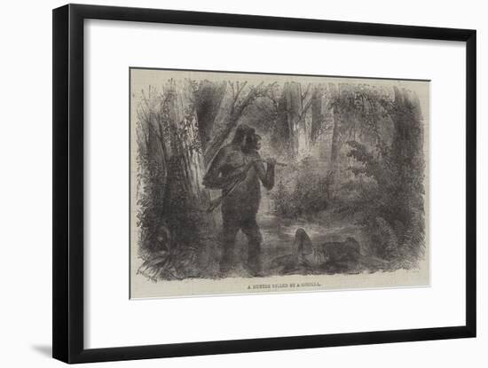 A Hunter Killed by a Gorilla-null-Framed Giclee Print