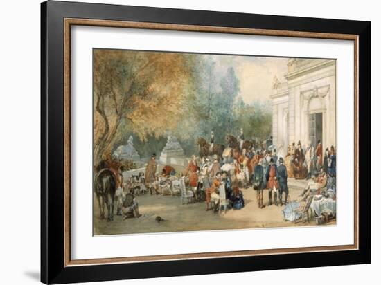 A Hunting Breakfast in England, 1870-Eugene-Louis Lami-Framed Giclee Print