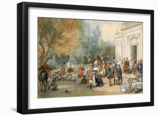 A Hunting Breakfast in England, 1870-Eugene-Louis Lami-Framed Giclee Print