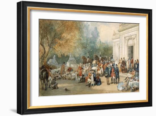 A Hunting Breakfast in England, 1870-Eugene-Louis Lami-Framed Giclee Print