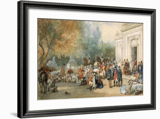 A Hunting Breakfast in England, 1870-Eugene-Louis Lami-Framed Giclee Print