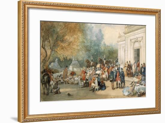 A Hunting Breakfast in England, 1870-Eugene-Louis Lami-Framed Giclee Print