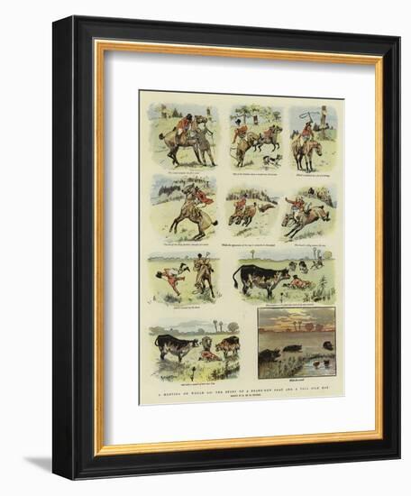 A Hunting He Would Go, the Story of a Brand-New Coat and a Tall Silk Hat-null-Framed Giclee Print