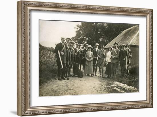 A Hunting Party C.1900-null-Framed Art Print