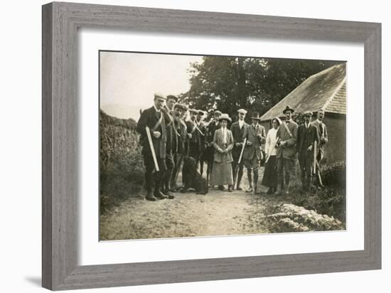 A Hunting Party C.1900-null-Framed Art Print