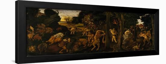 A Hunting Scene, c.1494-1500-Piero di Cosimo-Framed Giclee Print