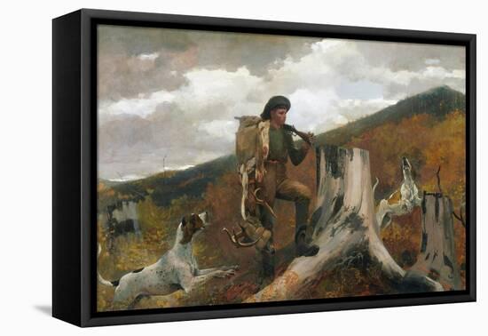 A Huntsman And Dogs-Winslow Homer-Framed Premier Image Canvas