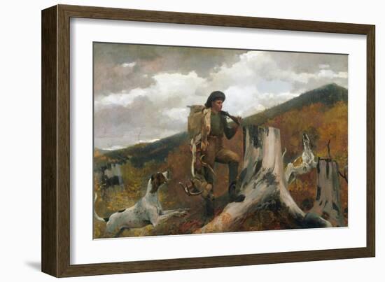 A Huntsman And Dogs-Winslow Homer-Framed Giclee Print