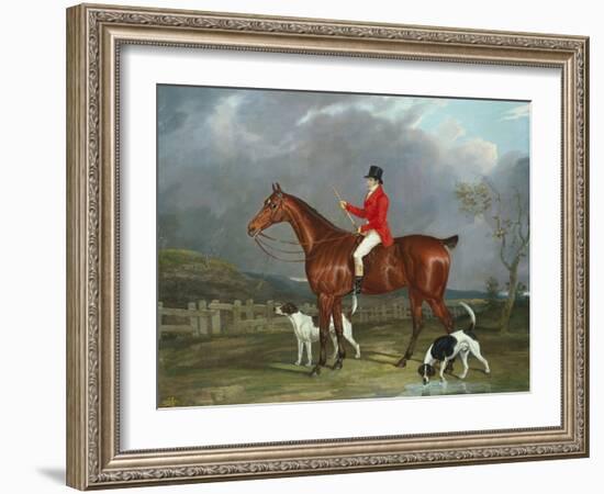 A Huntsman and Hounds, 1824-David of York Dalby-Framed Giclee Print