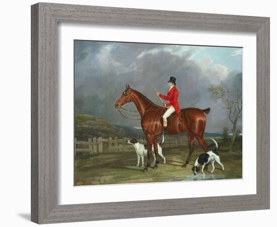 A Huntsman and Hounds, 1824-David of York Dalby-Framed Giclee Print