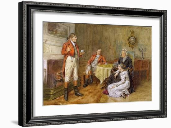 A Huntsman Reciting a Tale (W/C)-George Goodwin Kilburne-Framed Giclee Print