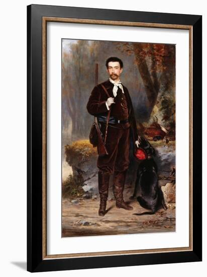 A Huntsman with a Dog-Charles Edouard Boutibonne-Framed Giclee Print