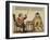 A Husband and Wife Spend an Evening at Home Intaglio Print-null-Framed Giclee Print