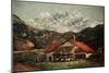 A Hut in the Mountains, C1874-Gustave Courbet-Mounted Giclee Print