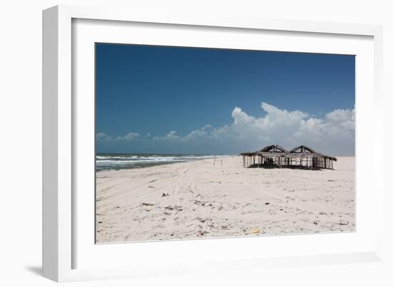 A Hut Lies Abandoned in Brazil's Lencois Maranhenses National Park-Alex Saberi-Framed Photographic Print