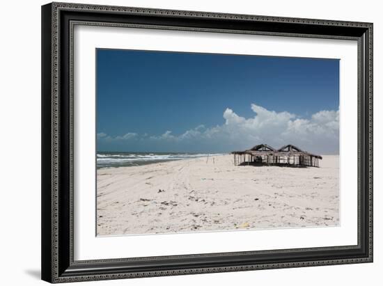 A Hut Lies Abandoned in Brazil's Lencois Maranhenses National Park-Alex Saberi-Framed Photographic Print