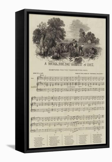 A Hymn for the Harvest of 1847-null-Framed Premier Image Canvas