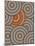A Illustration Based On Aboriginal Style Of Dot Painting Depicting Circle Background-deboracilli-Mounted Art Print