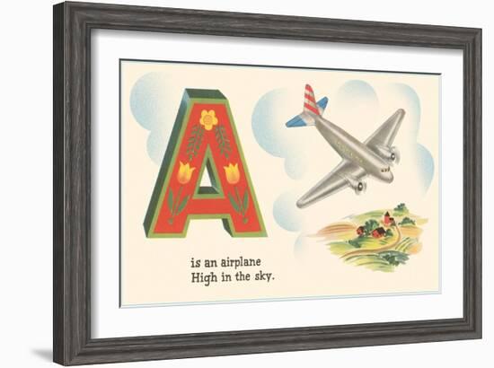 A is an Airplane-null-Framed Art Print