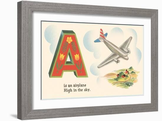 A is an Airplane-null-Framed Art Print