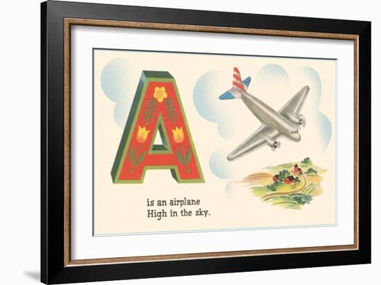 A is an Airplane-null-Framed Art Print