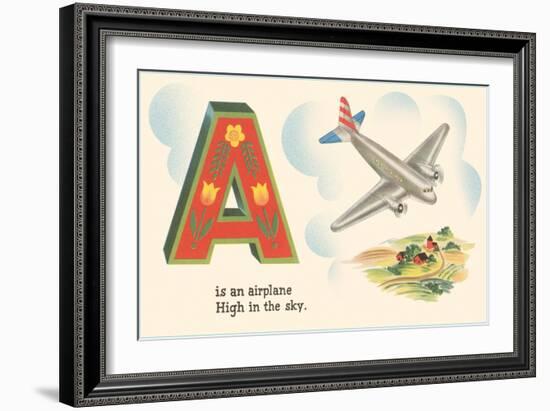 A is an Airplane-null-Framed Art Print