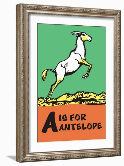 A is for Antelope-Charles Buckles Falls-Framed Art Print